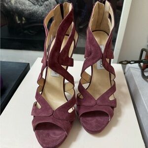 Jimmy Choo Women's Purple Heeled Sandals